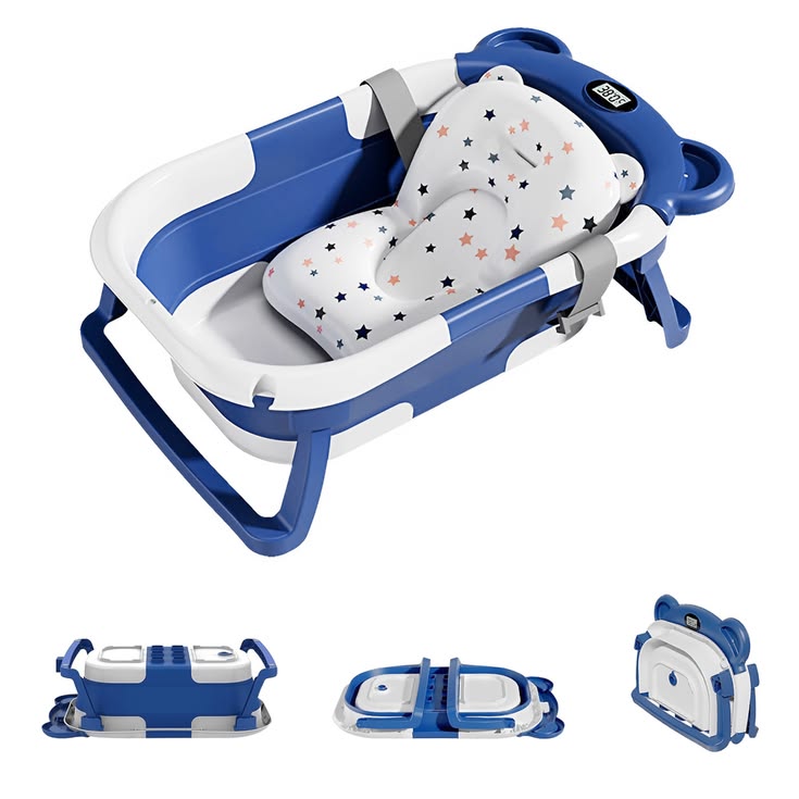 Bañera para bebés de última moda con regalo AZUL