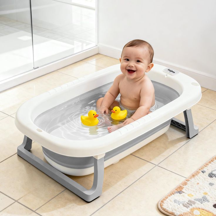 Bañera de bebé de última moda GRIS